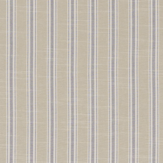 Pale mineral greige woven stripe with cool grey-lilac lines and fine texture