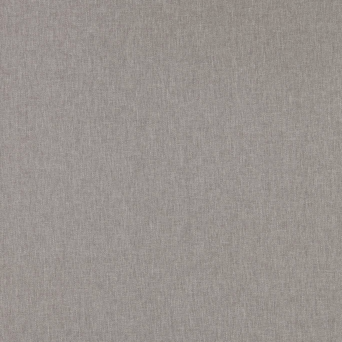 Close-up of Orla Ash's softly mottled ash-grey plain weave with fine vertical slubs