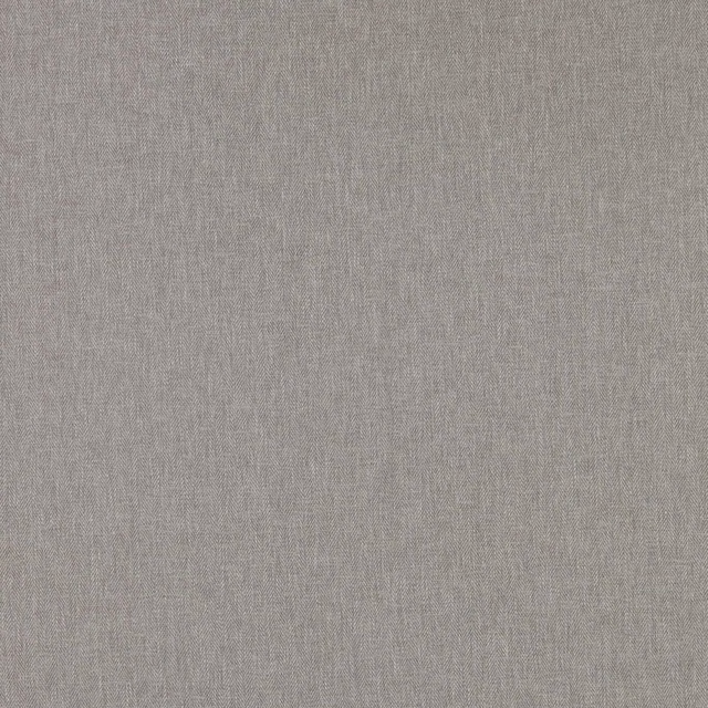 Close-up of Orla Ash's softly mottled ash-grey plain weave with fine vertical slubs