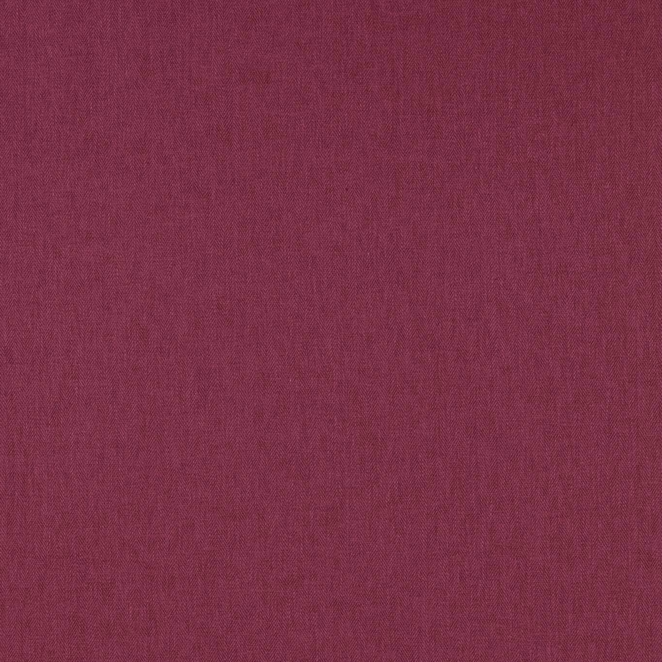 Close-up of richly textured berry-fuchsia plain woven fabric with subtle tonal grain