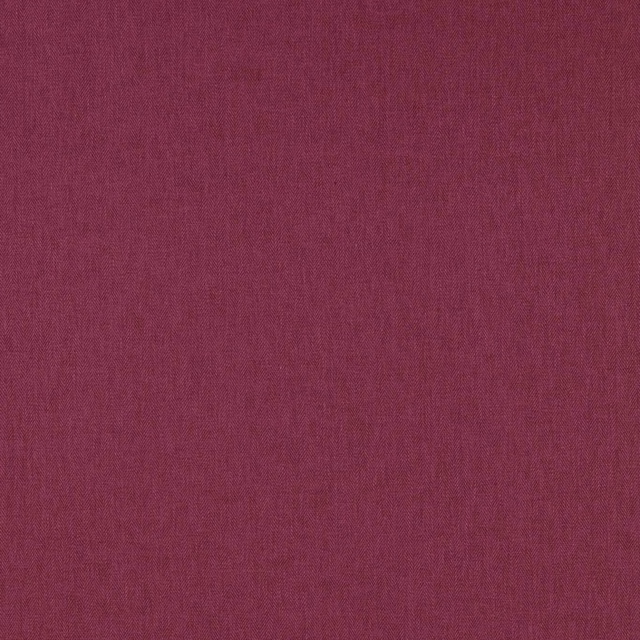 Close-up of richly textured berry-fuchsia plain woven fabric with subtle tonal grain