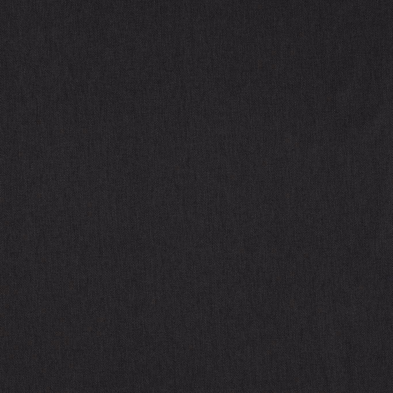 Deep charcoal-black plain weave fabric with subtle vertical texture and softly varied surface