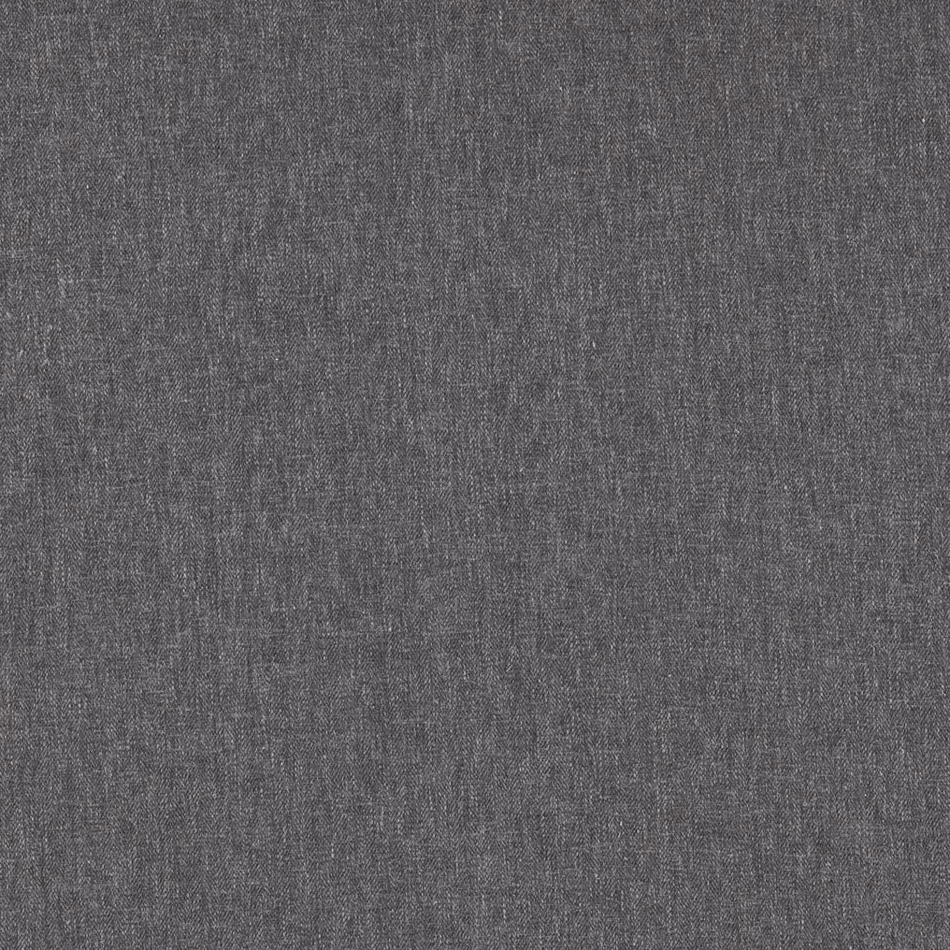 Close-up of cool zinc-grey fabric with a fine vertical woven texture