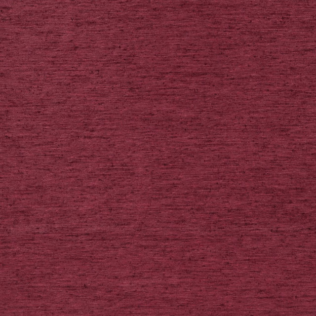 Deep berry-red plain fabric with fine horizontal slub texture and darker flecks