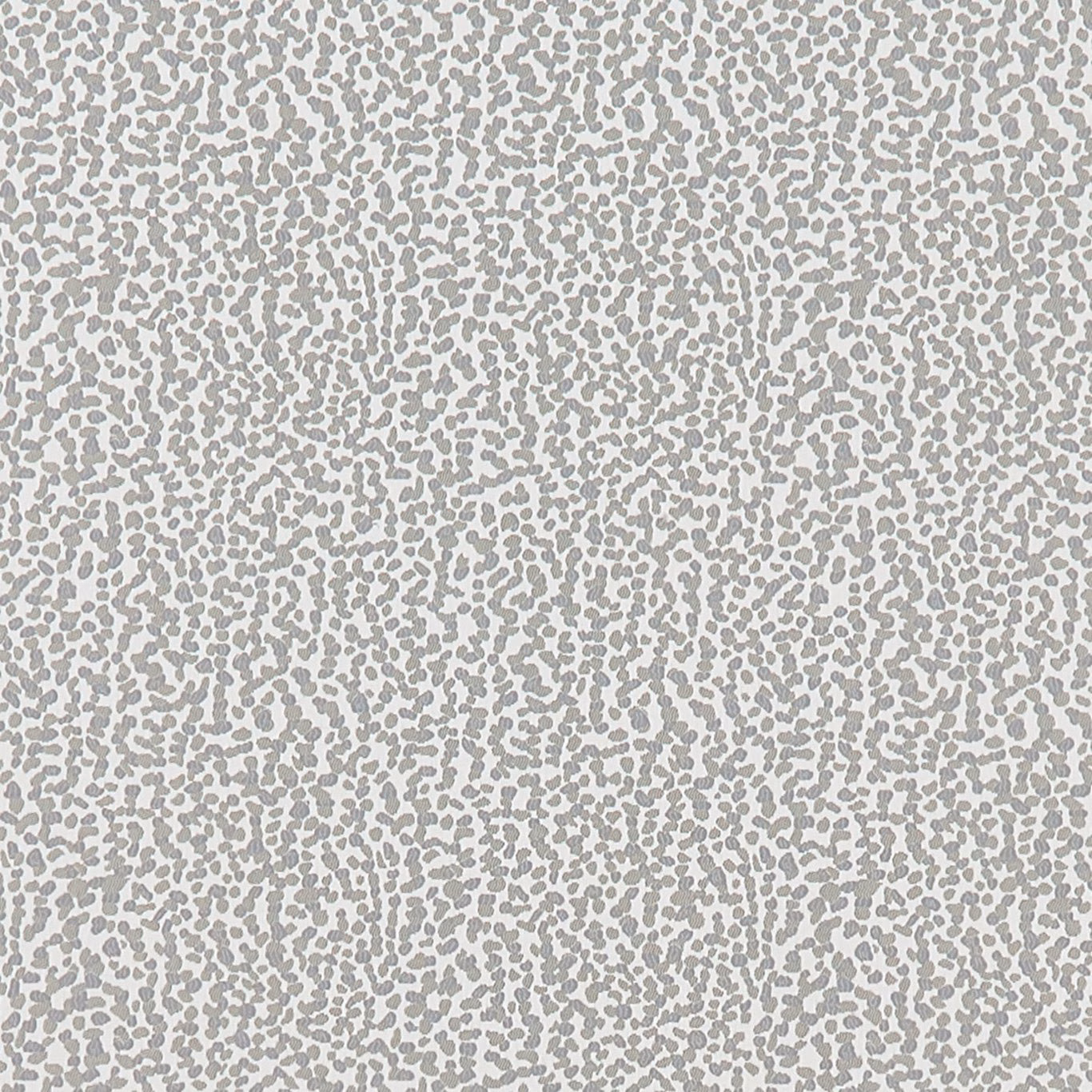 Pale silver fabric with dense, irregular cool grey flecks in a fine mottled pattern