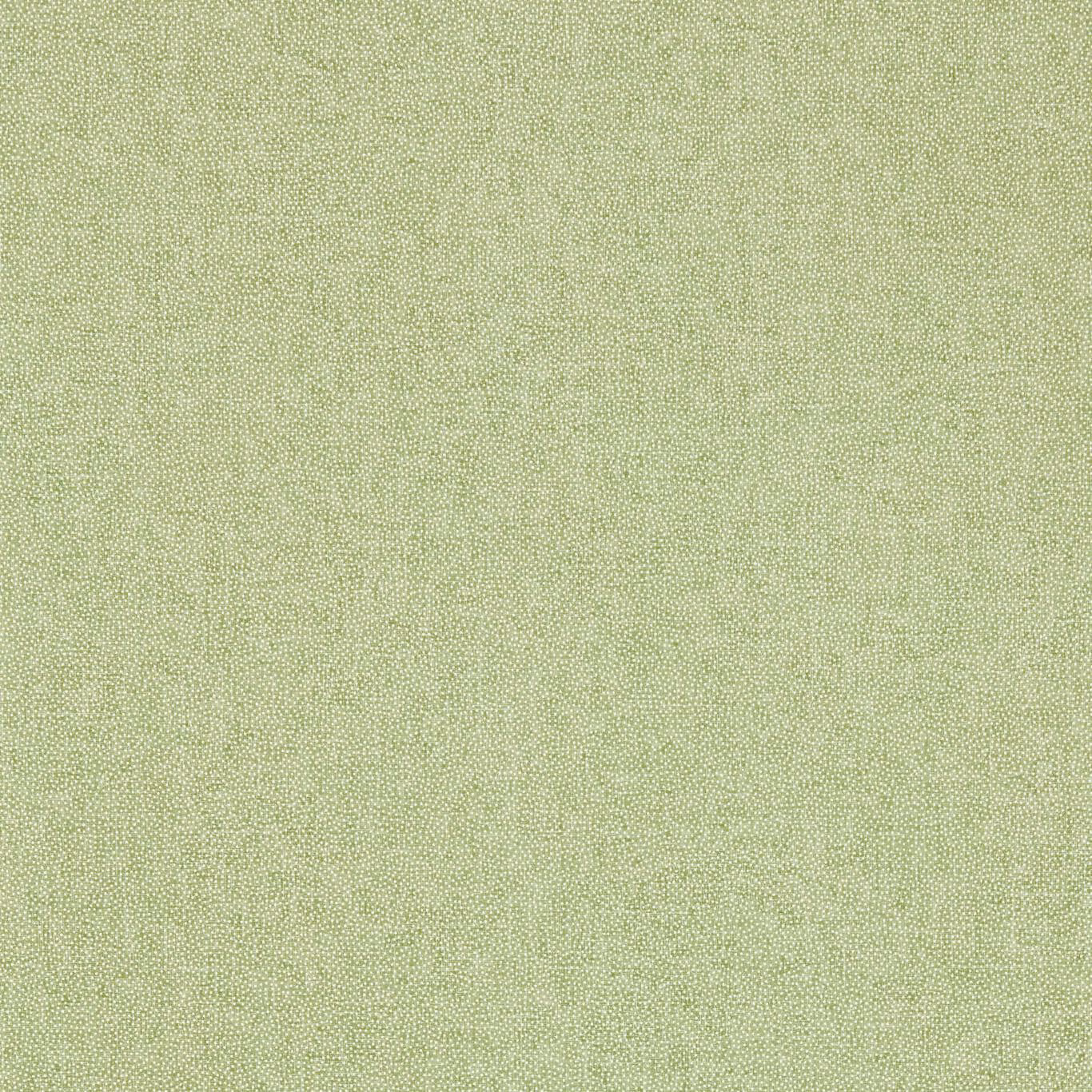 Close-up of pale moss green wallpaper with fine stippled texture and no visible repeat