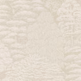 Ivory wallpaper with pale neutral woodland toile, tree stump and layered foliage
