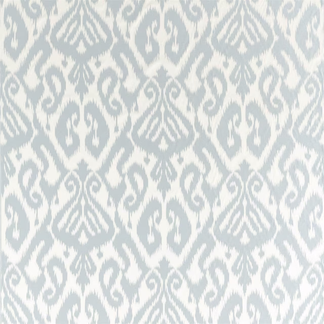Soft dove grey damask fabric with pale ivory woven pattern