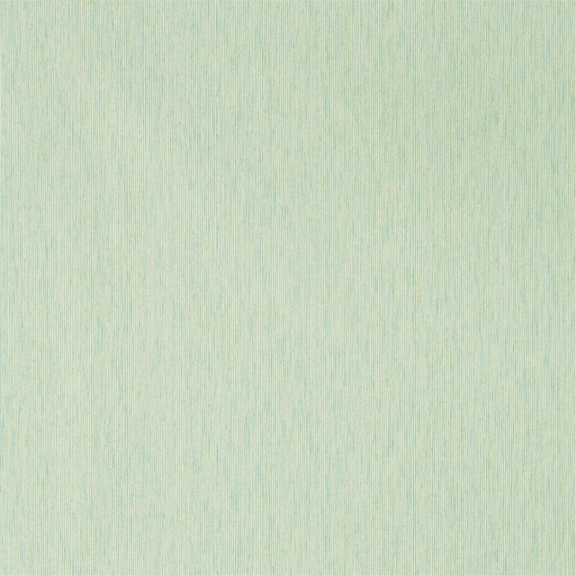Pale mint-green wallpaper with fine vertical strié lines and softly varied shading