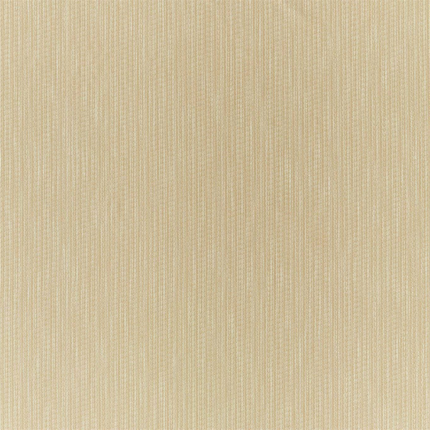 Warm sandy beige woven fabric with fine vertical striations and a tightly textured surface