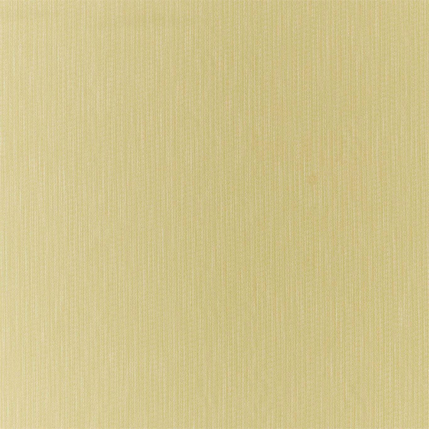 Soft buttery yellow plain weave fabric with fine vertical rib texture