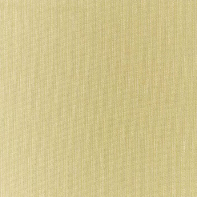 Soft buttery yellow plain weave fabric with fine vertical rib texture