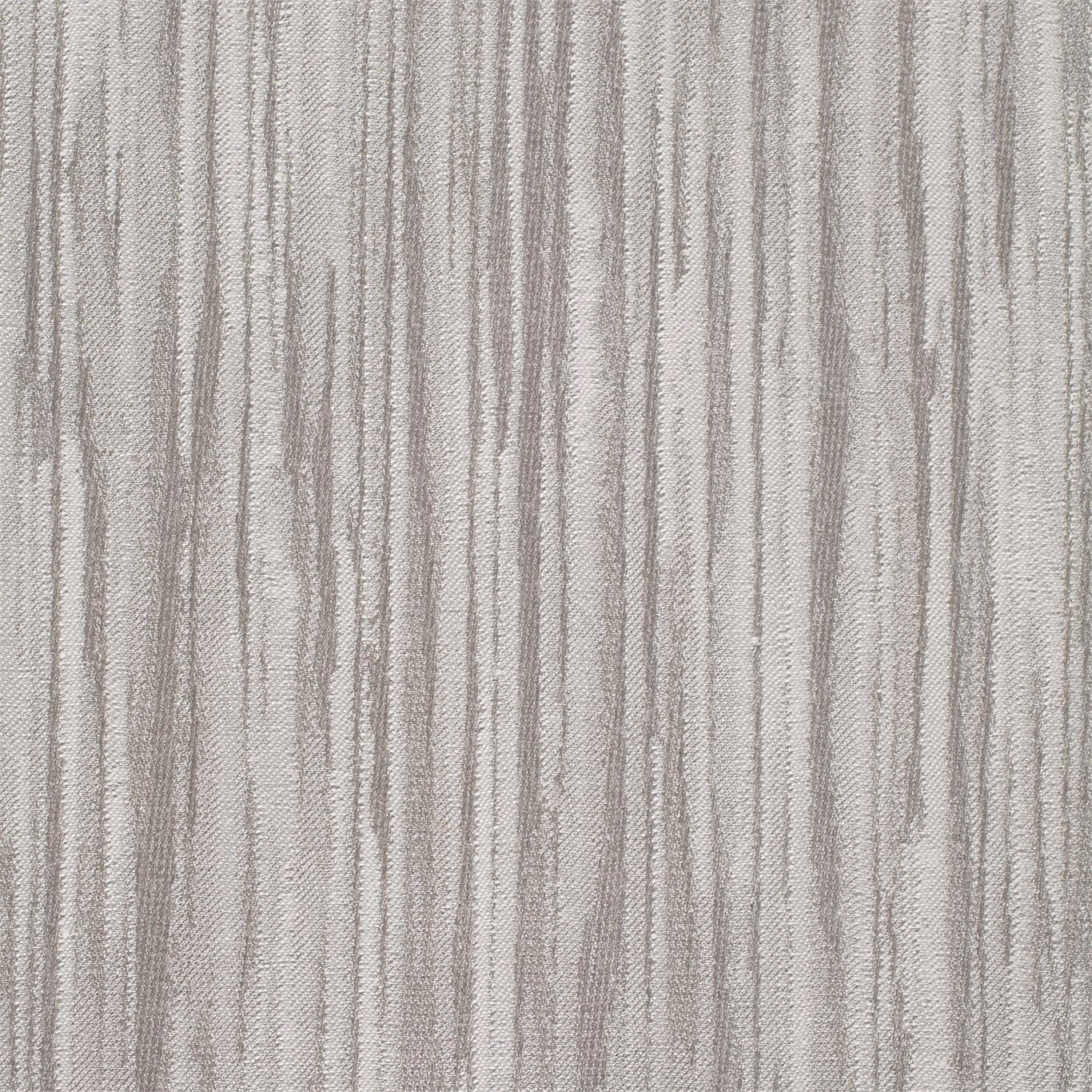 Pewter taupe striped woven fabric with fine vertical texture and pale ground