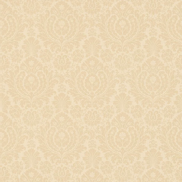 Warm sand wallpaper with a pale cream damask and softly textured ground