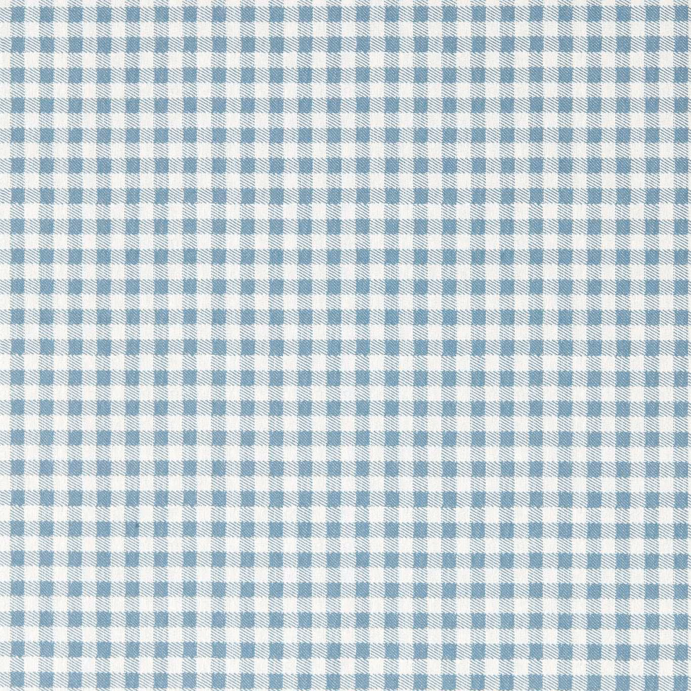 Pale blue and white small-scale gingham check wallpaper swatch