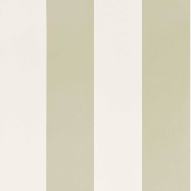 Pale sage and ivory vertical stripes with a softly textured wallpaper surface