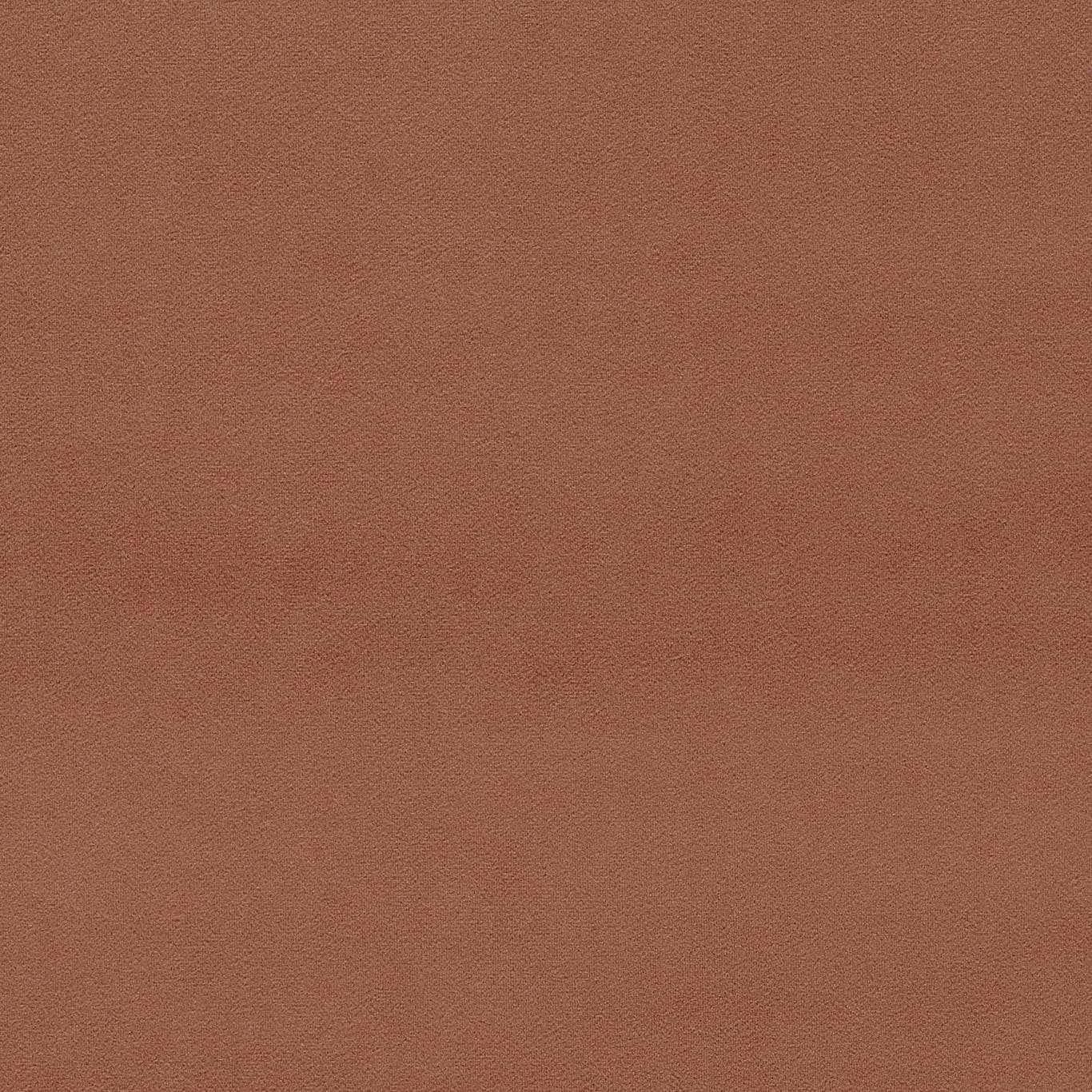 Warm auburn plain velvet swatch with a soft, dense pile texture