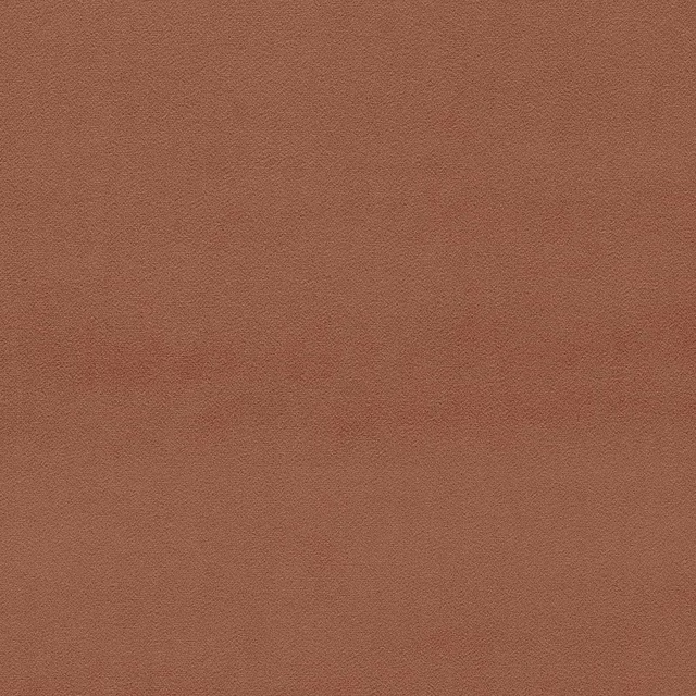 Warm auburn plain velvet swatch with a soft, dense pile texture