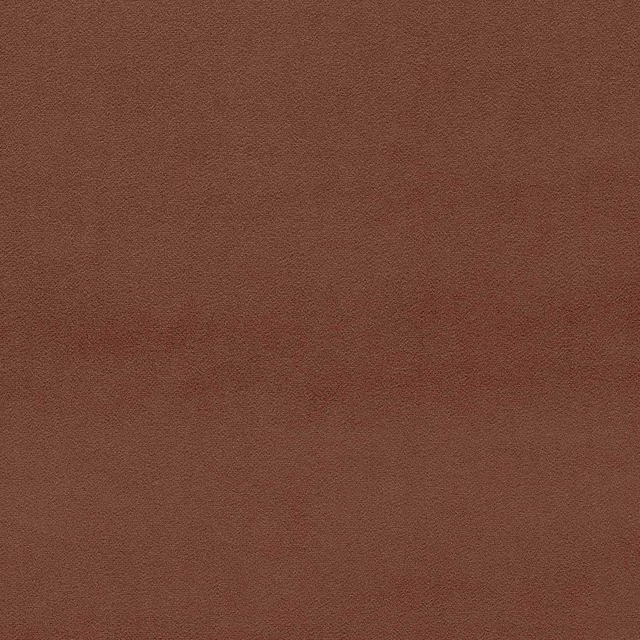 Chestnut-brown plain velvet swatch with a soft dense pile