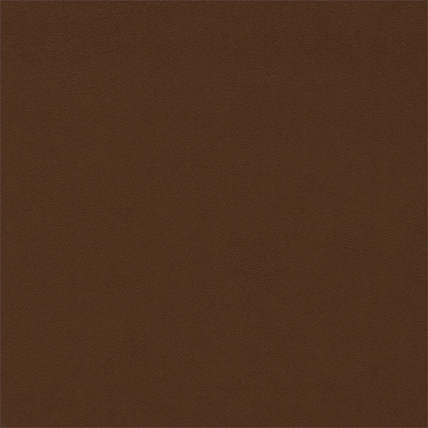 Solid cocoa brown velvet swatch with a soft, matte-pile texture