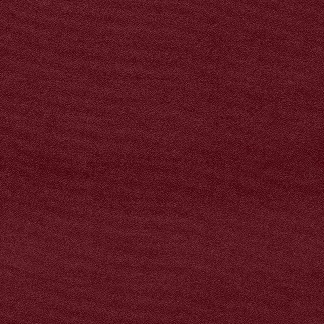 Deep mahogany red velvet swatch with a dense, low-sheen pile