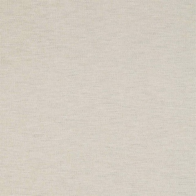 Close-up of a pale cream woven fabric with fine textured slub