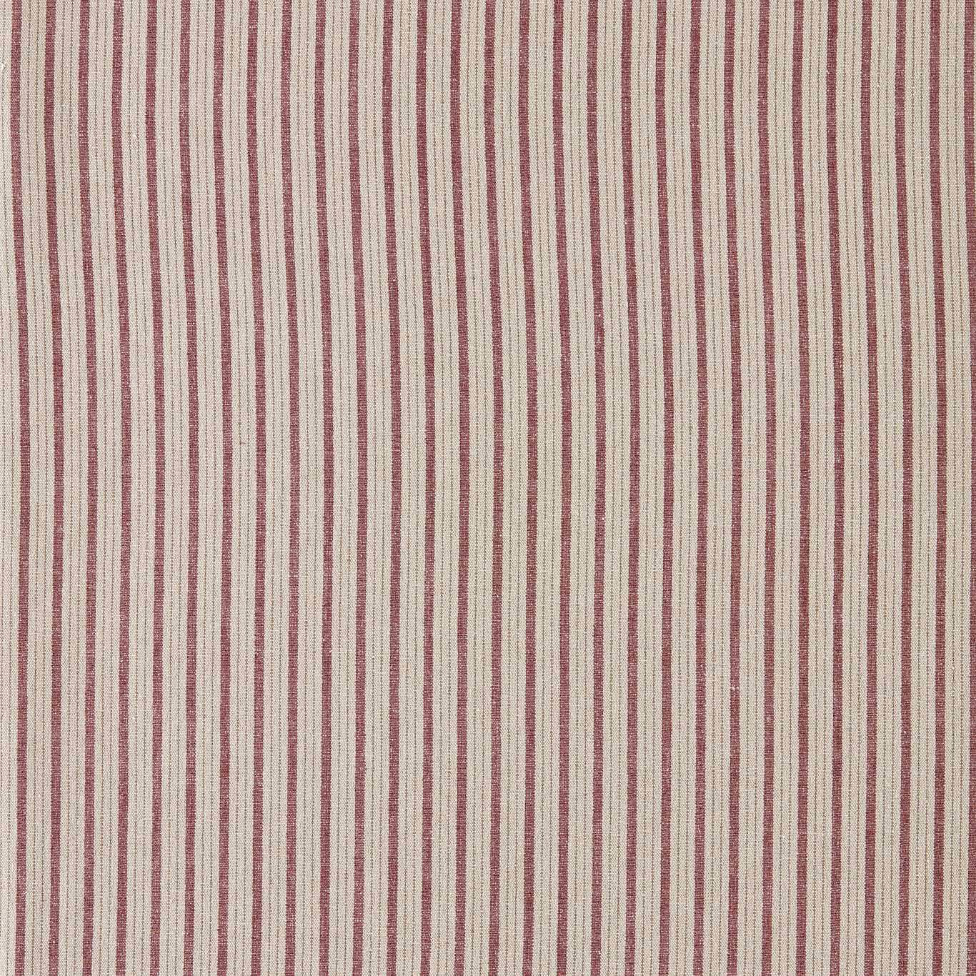 Fine vertical wisteria and cream pinstripes on a textured woven fabric