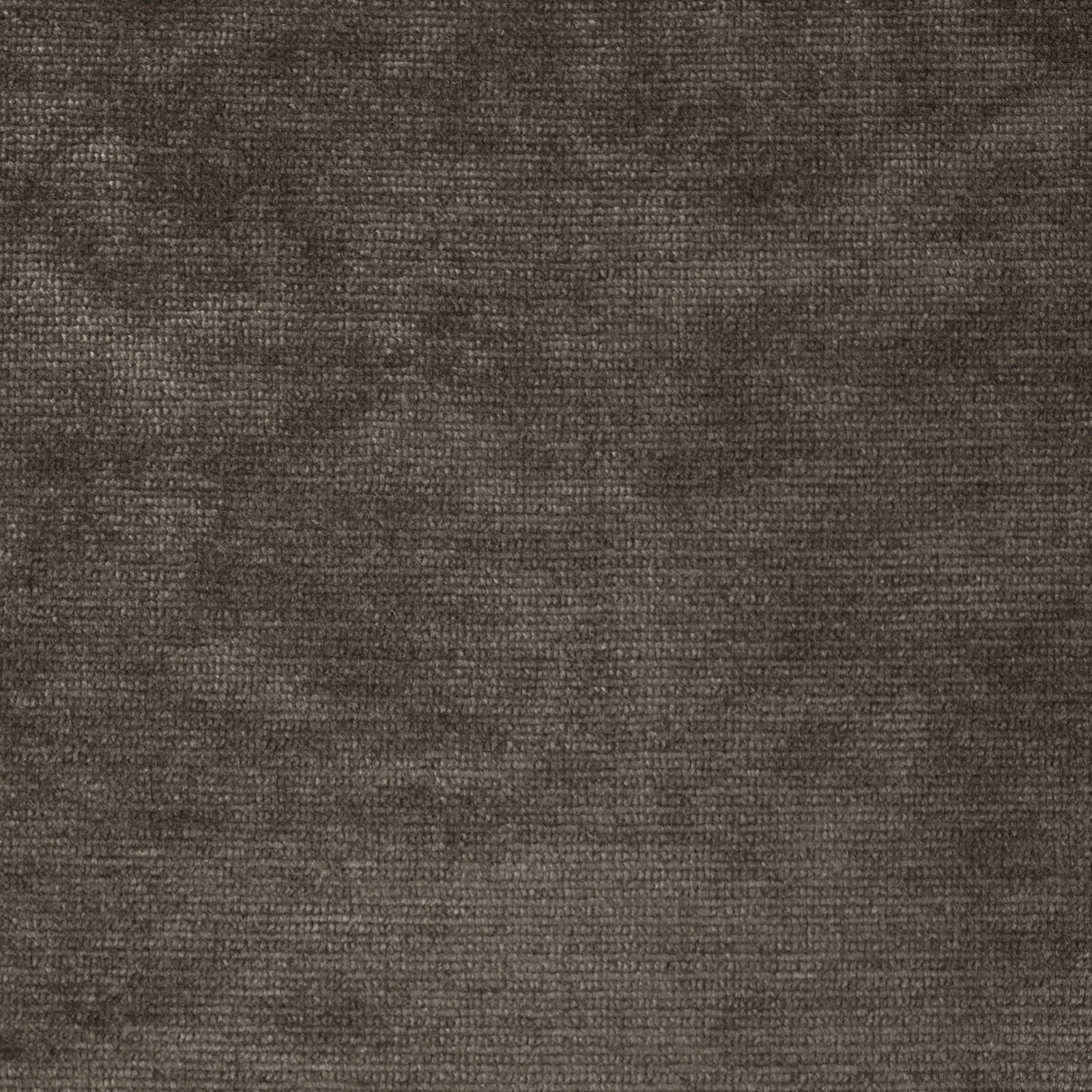 Deep cocoa brown velvet swatch with a softly mottled, dense pile texture