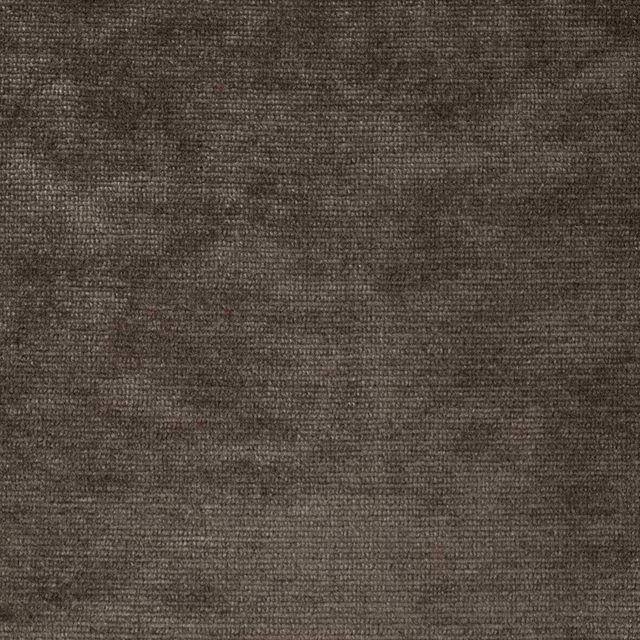 Deep cocoa brown velvet swatch with a softly mottled, dense pile texture