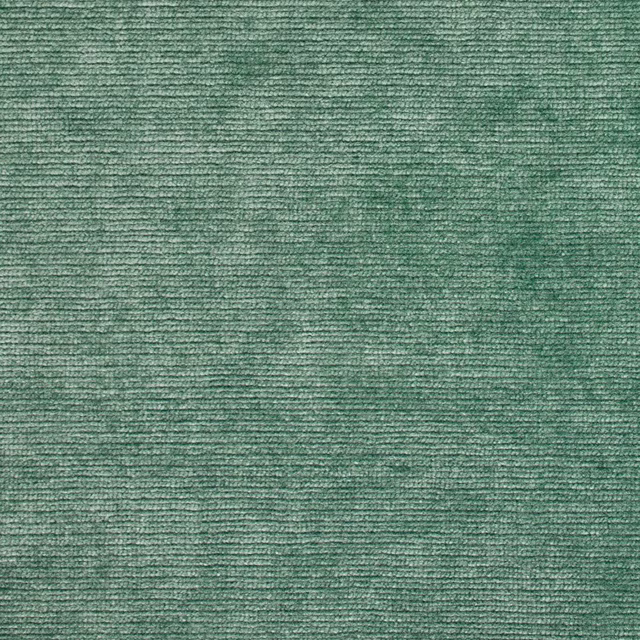 Muted jade green velvet swatch with fine ribbed texture and soft sheen