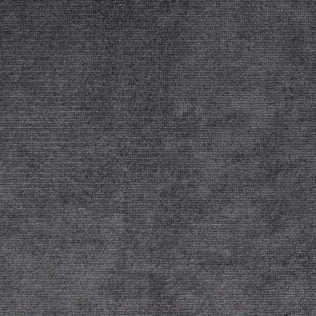Close-up of smoky pewter grey velvet with a soft, low-sheen pile