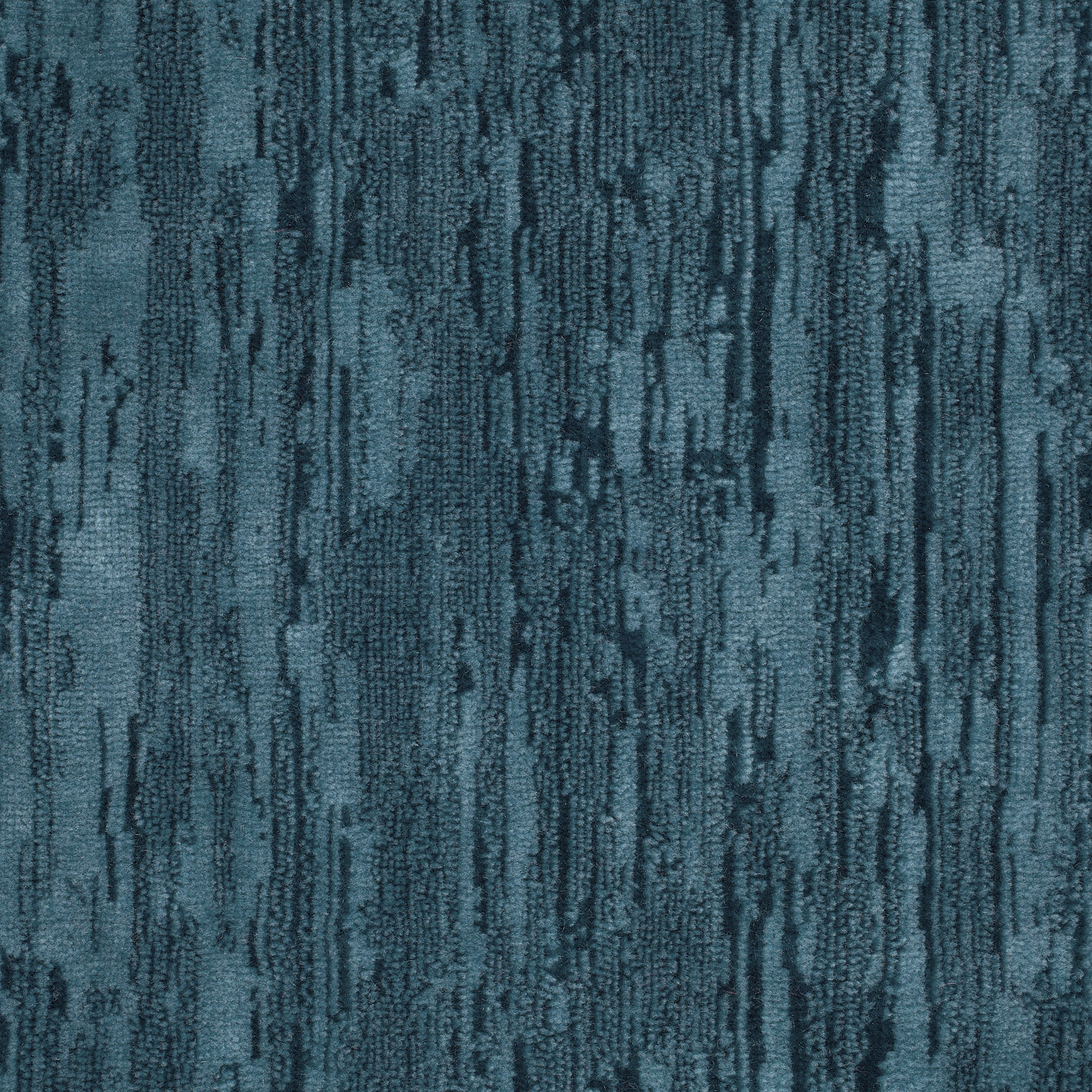 Close-up of deep turquoise velvet with dark abstract vertical streaks