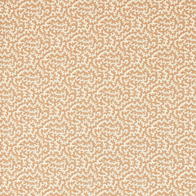 Beige outdoor fabric with small sandstone ochre abstract print pattern