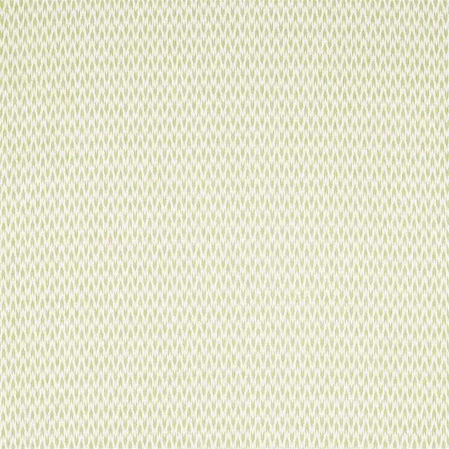 Pale lime green woven diamond pattern on an off-white fabric ground