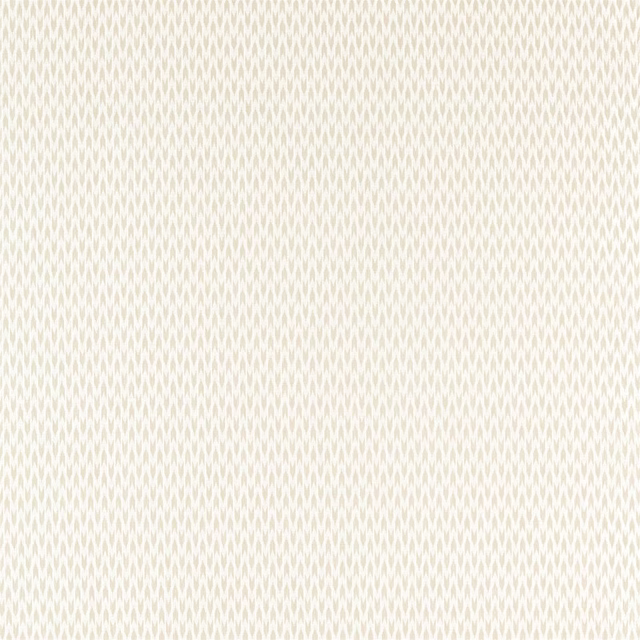 Pale ivory woven fabric with small fern-like vertical motif texture