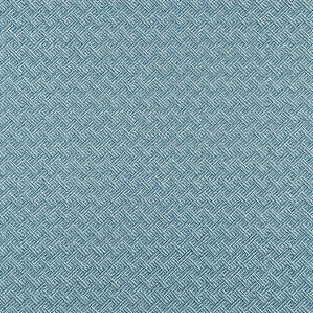 Small blue chevron weave swatch in cool marine and pale aqua tones