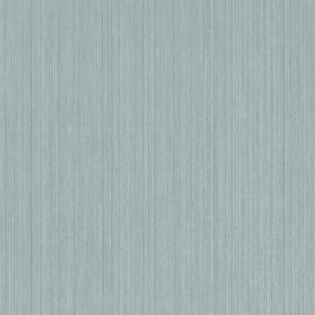 Pale powder-blue wallpaper with fine, closely spaced vertical striations