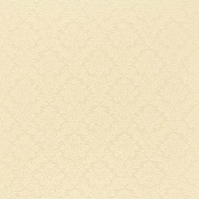 Pale buttermilk damask fabric with subtle tonal floral pattern