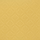 Corn yellow damask fabric with tonal floral medallions on a soft woven ground