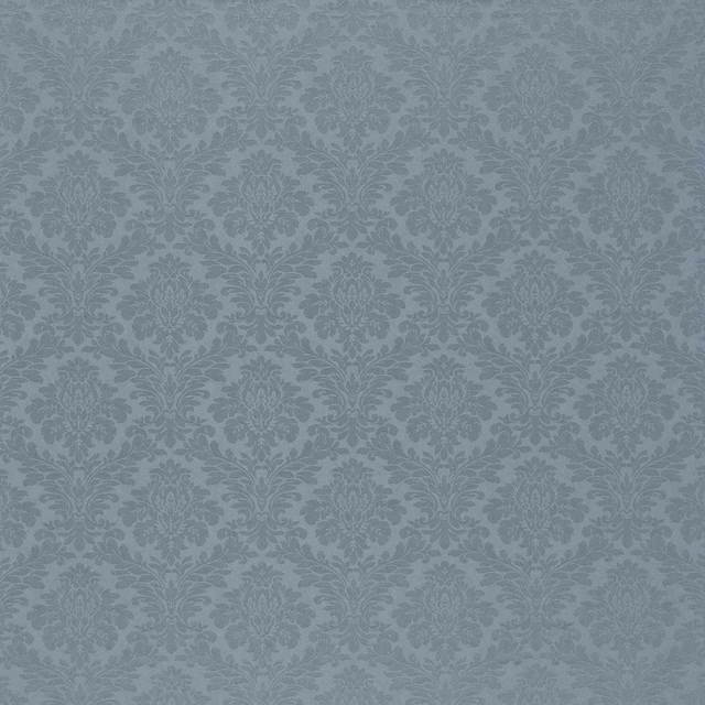Soft Wedgwood blue damask fabric with tonal woven pattern
