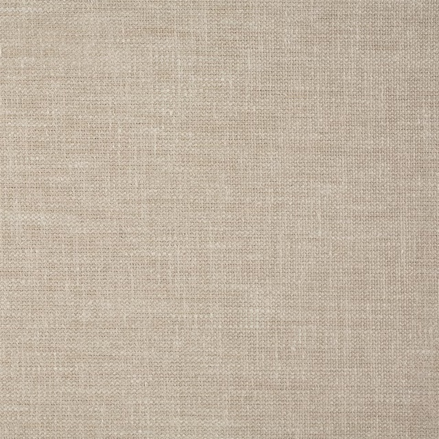 Close-up of a soft almond beige woven fabric with fine, even texture