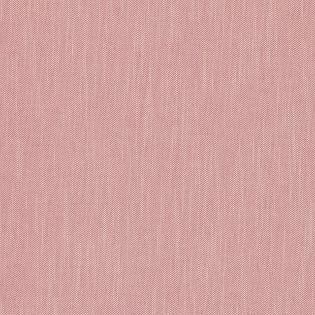 Soft coral pink woven fabric with fine herringbone texture and subtle vertical striping