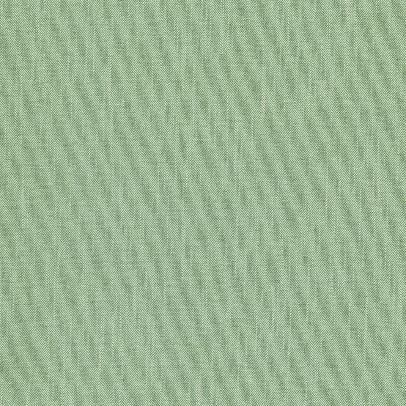 Pale fern green herringbone woven fabric with fine diagonal texture