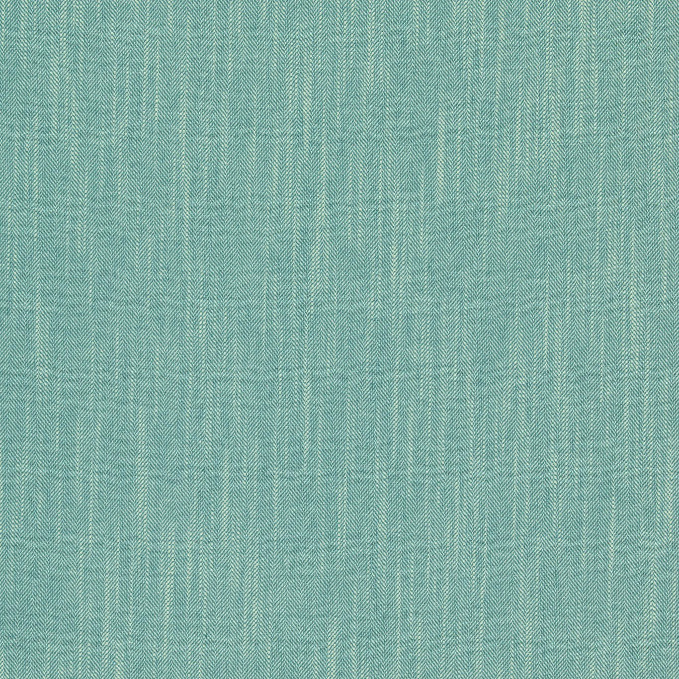 Soft aqua teal woven fabric with fine herringbone texture