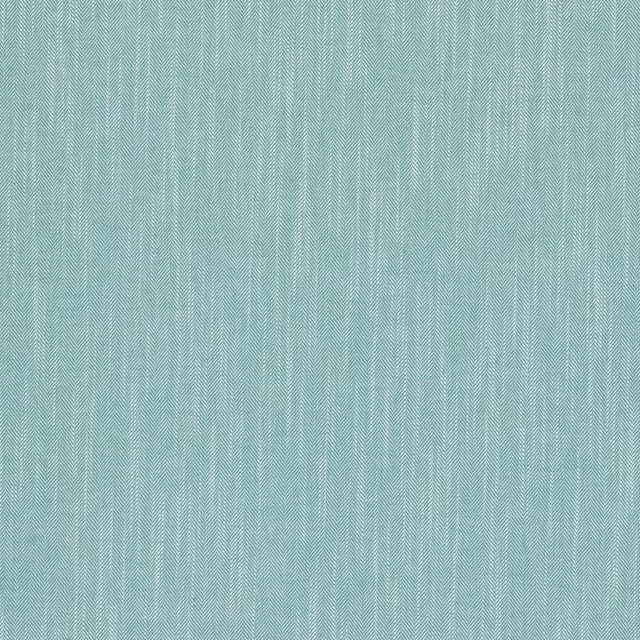 Pale wedgewood blue woven fabric with fine chevron herringbone texture