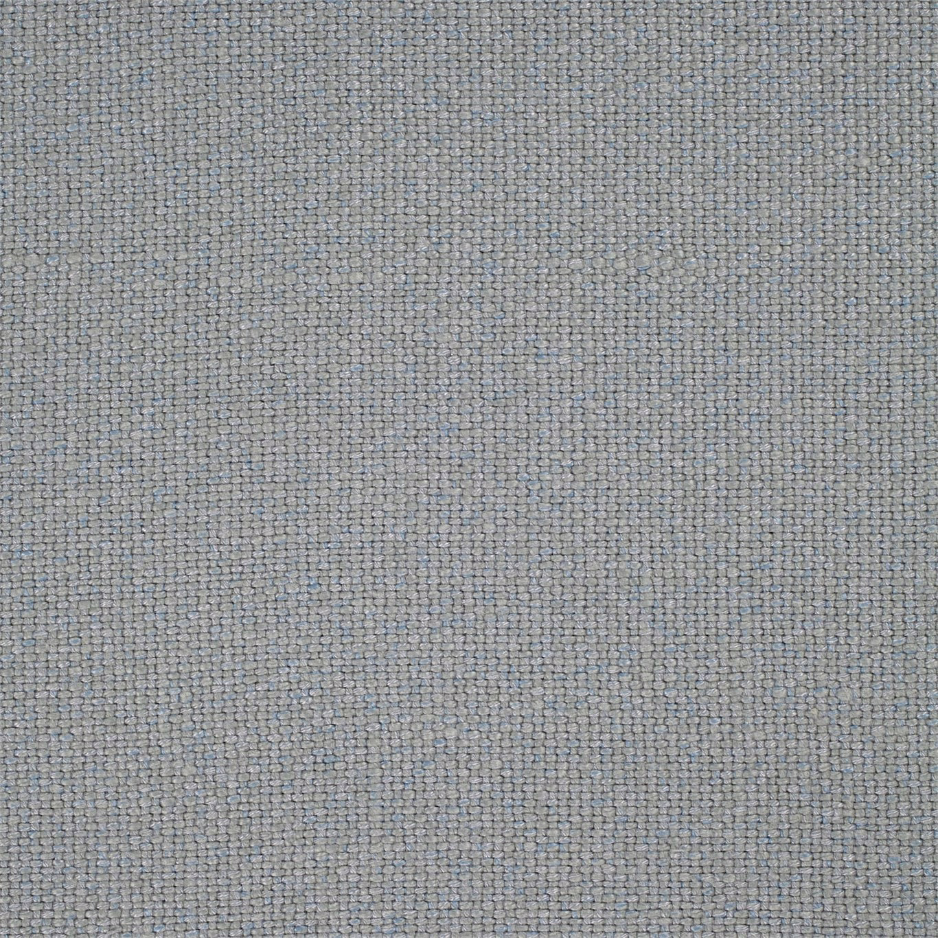 Close-up of a soft grey-blue woven plain fabric with fine textured surface