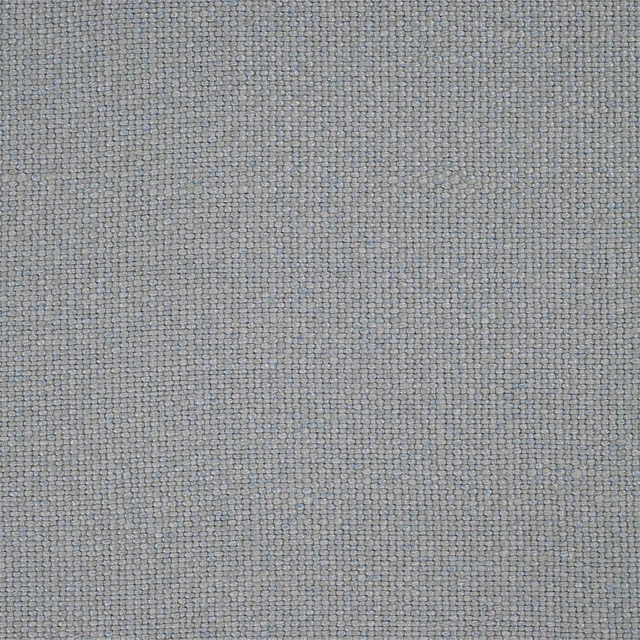 Close-up of a soft grey-blue woven plain fabric with fine textured surface
