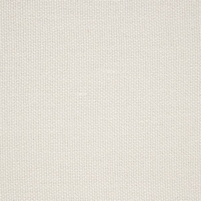 Close-up of warm ivory plain woven fabric with fine textured slub