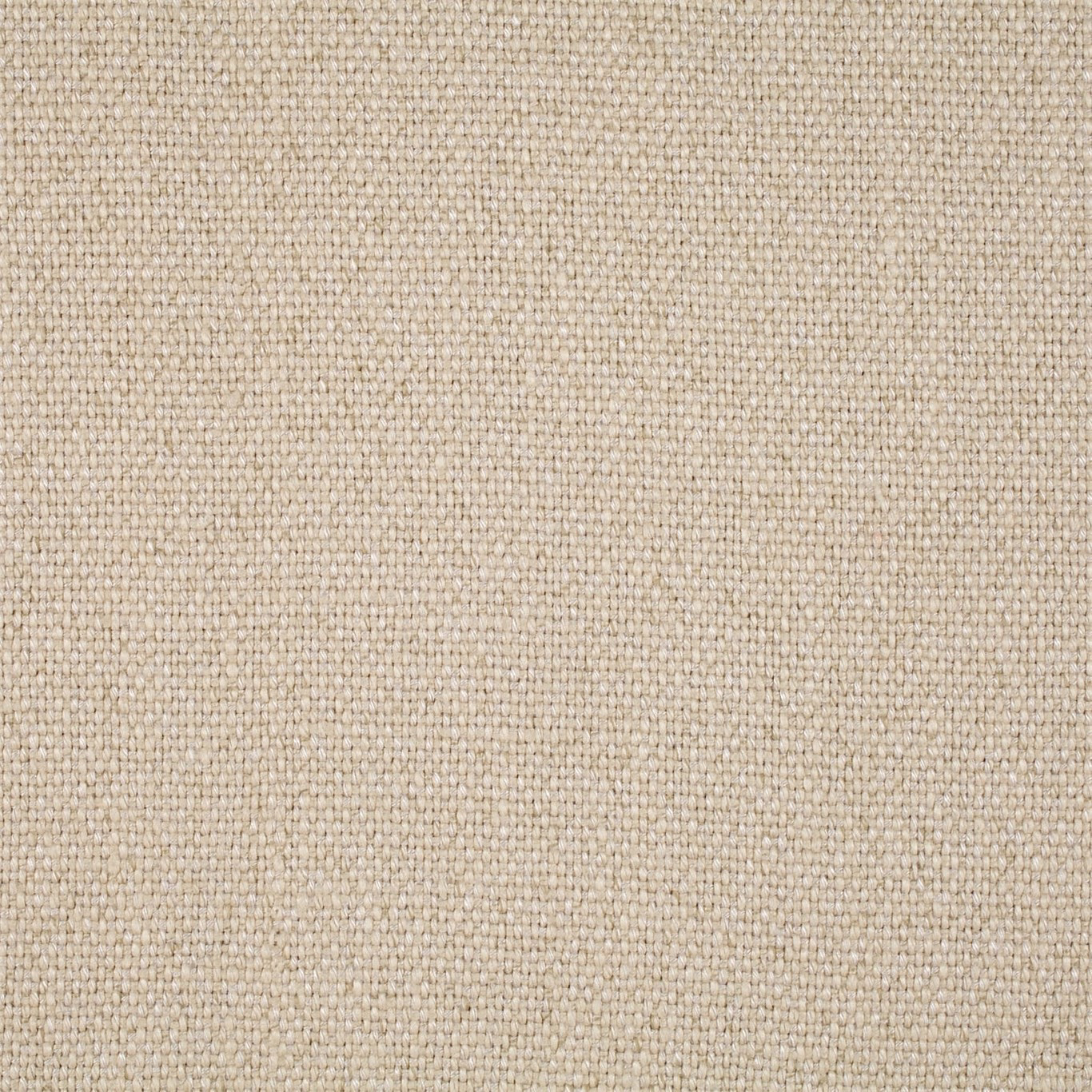 Close-up of a warm cream plain weave fabric with a fine, textured surface