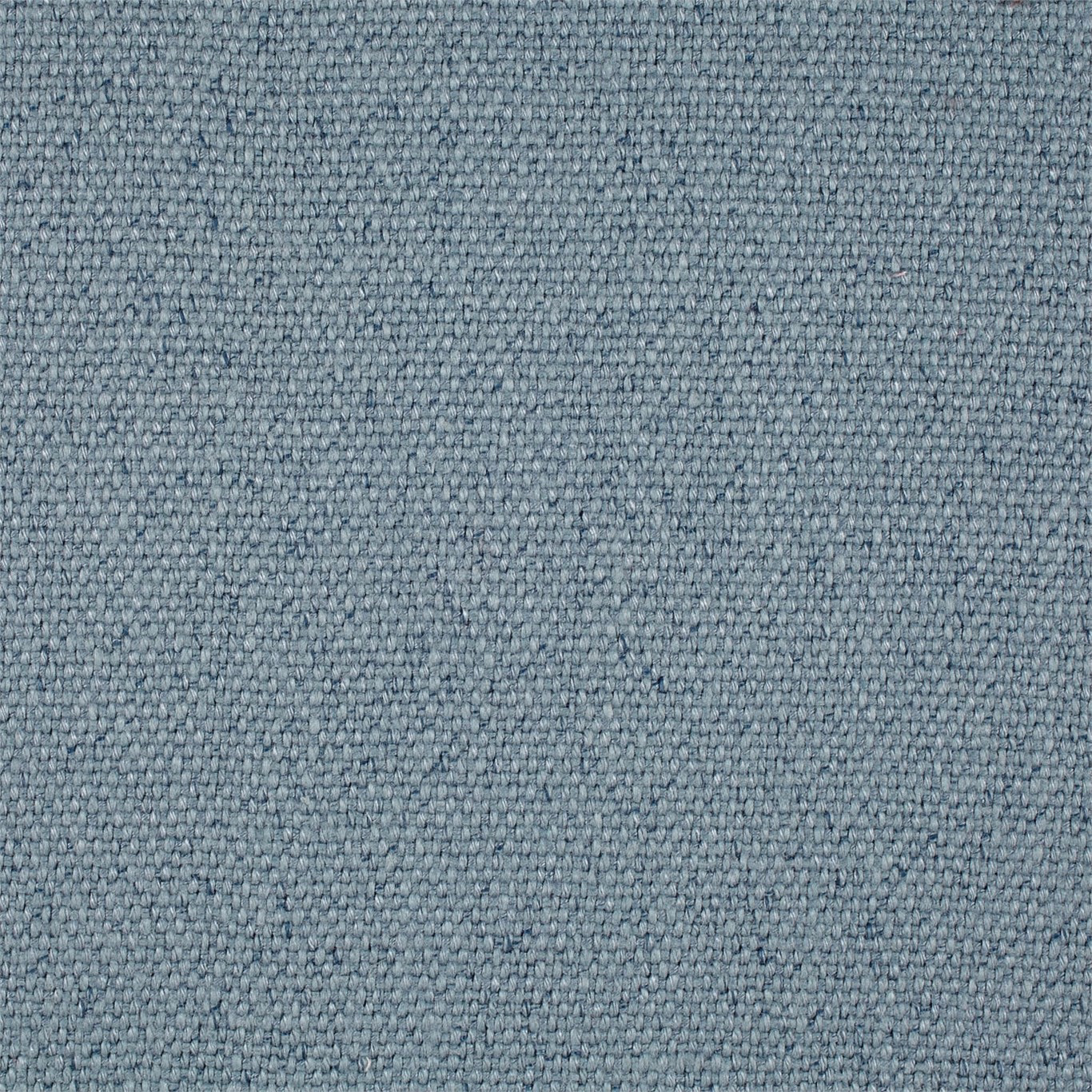 Close-up of a textured plain weave fabric in soft sea blue